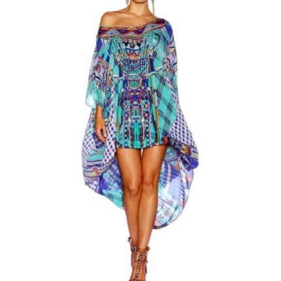 Camilla Dresses & Skirts - Camilla 100% silk Divinity Dance Round Neck Kaftan NWT